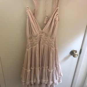 Free People cream colored dress
